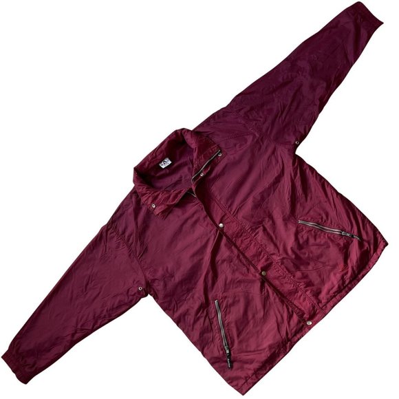 Active (Switzerland) Fleece Insulated Windbreaker Burgundy : XXL